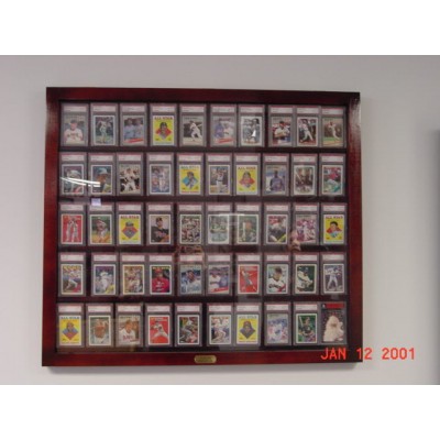 Card Display Cased for 50 Graded Baseball Cards   330909272846